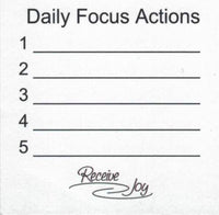 Daily Focus Action Sticky Note Pack